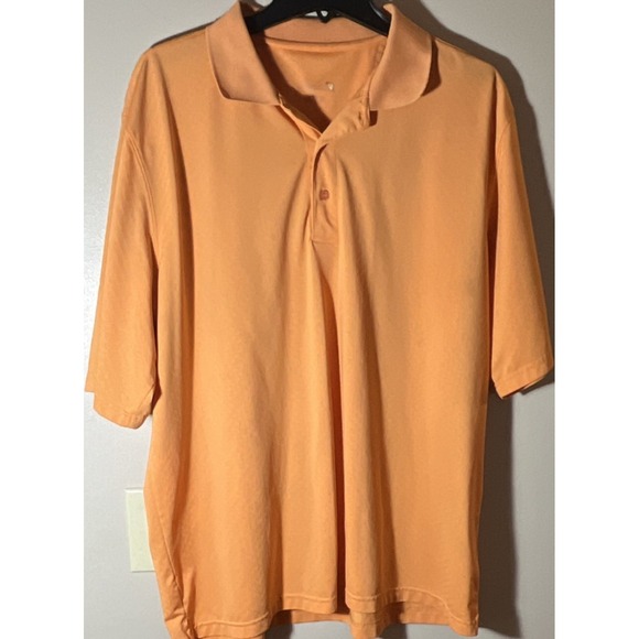 Arnold palmer Other - Arnold Palmer Men's Polo Shirt XL‎ Orange Short Sleeve 100% Polyester Golf